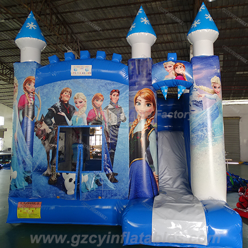 Frozen bouncy castle inflatable