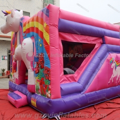 Unicorn Bounce House с горкой