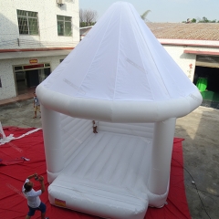 White Bouncy Castle With Roof