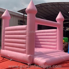 Bubble Gum Color Inflatable Bounce House