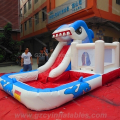 Shark Water Slides Backyard Inflatable