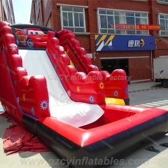 Car Inflatable Water Slide With Pool