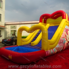 Hello Kitty Inflatable Pool Water Slides