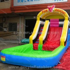Pink Panther Inflatable Slide And Pool