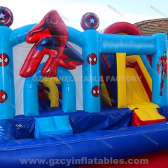 Spiderman Inflatable Castle With Pool