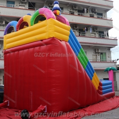 Mickey Double Lane Inflatable Slide