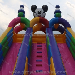 Mickey Double Lane Inflatable Slide