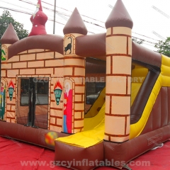 Medieval Bouncy Castle With Slide