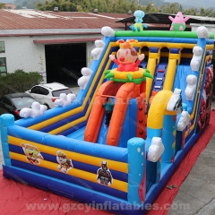 Minion Toboggan Gonflable tobogán inflable tobogán seco inflable