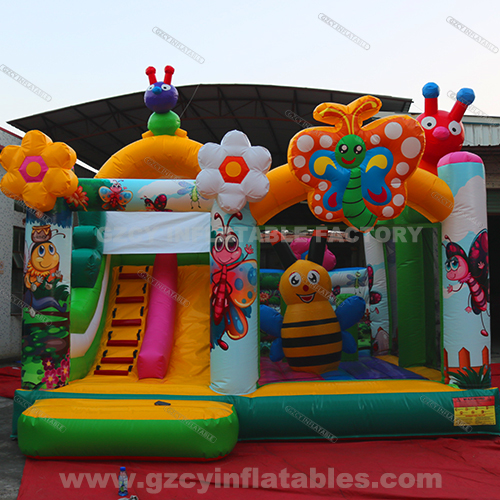 Bee Jumping Castle Inflatable Flower Combo Juex Gonflables