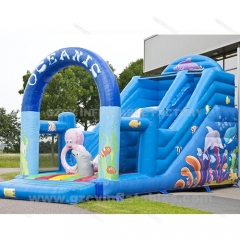 Large commercial children's inflatable playground slide inflatable jumping castle slide