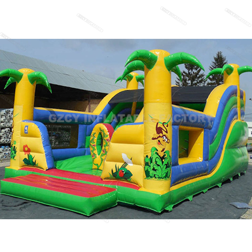 Commercial kids playground water slide combination bounce house inflatable bouncing castle