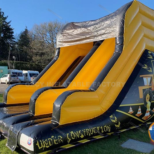 Large commercial kids inflatable water slide inflatable trampoline slide