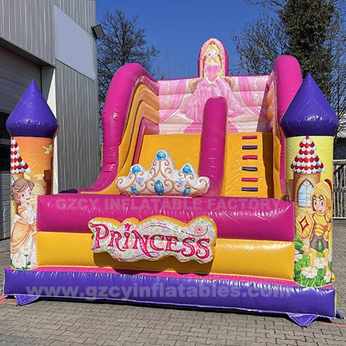 Outdoor Inflatable Kids Princess Amusement Park Trampoline Slide