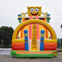 Cartoon Kids Inflatable Castle Jumping House Inflatable Bounce House With Slides For Sale