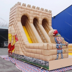 Commercial inflatable swimming pool castle slide