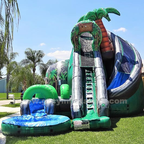 Giant Commercial Coconut Falls Water Slide, Party Inflatable Water Slide