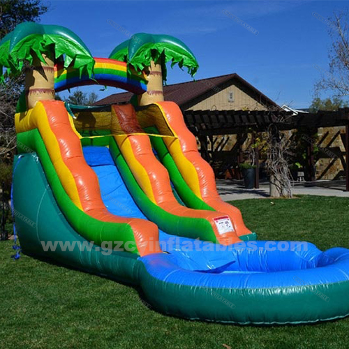 Kids Bounce Castle Giant Commercial Inflatable Water Slide with Pool