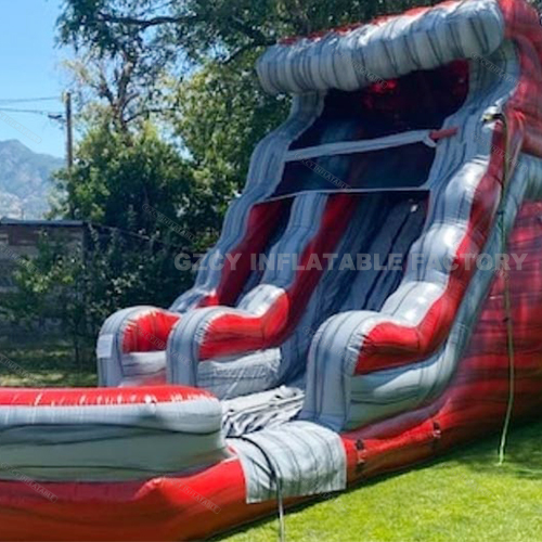 Wet Liquid Magma Water Slide with Pool