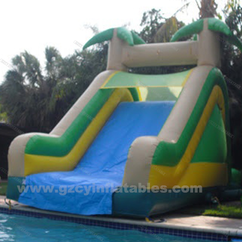 Commercial inflatable swimming pool water slide for adults and kids