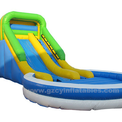 Large Outdoor Inflatable Wet Pool Slide Kids Party Inflatable Water Slide