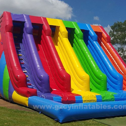Rainbow Inflatable Slide Outdoor Inflatable Castle Children's Amusement Park Slide