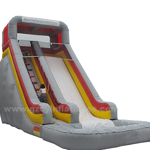 Giant Slide Gray Swimming Pool Bounce House Inflatable Trampoline Castle Slide