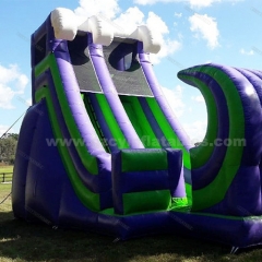 Giant inflatable water slide