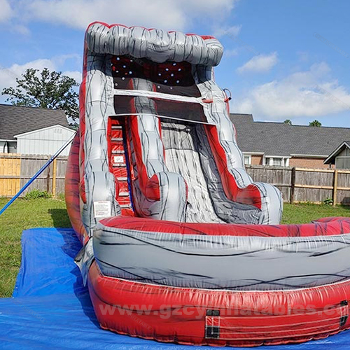 Giant Outdoor Jumping Castle Backyard Inflatable Waterslide Park with Kids Pool
