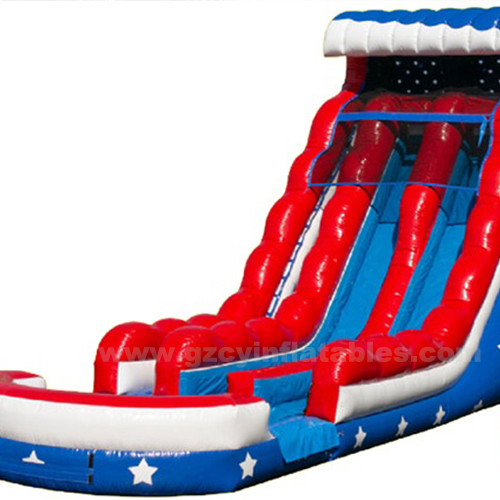 Stars and Stripes Double Lane Water Slide