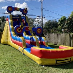 Outdoor Commercial Bullseye Inflatable Water Slide