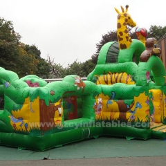 Large Animal Park Giraffe Inflatable Playground