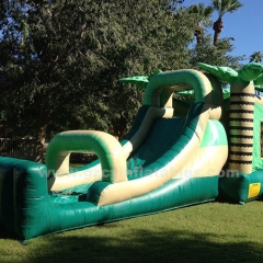 Combination Bounce House Palm Tree Bouncy Castle Slide