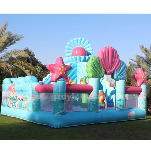 Mermaid World Inflatale Combo Bounce Castle Slide