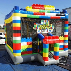 Block Party Inflatable Bounce Castle Slide Combo For kids