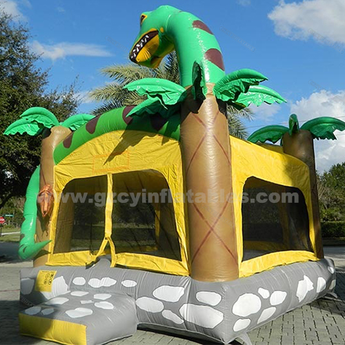 Dinosaur jumping bouncy castle