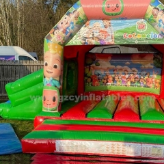 Coco Melon Inflatable Bounce House with Slide