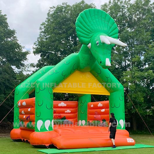 Huge Triceratops Dinosaur Inflatable Bounce House