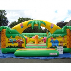 Animals Walled Bed Inflatabale Bounce House