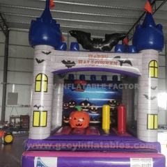 Happy Halloween Inflatable Jumping Castle Combo Kids Big Bounce House