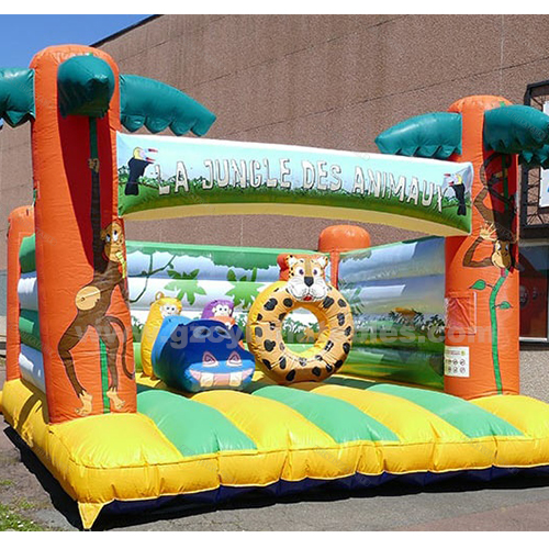 Jungle Animal Inflatable Safari Park Bouncer House Jumping Combo Castle