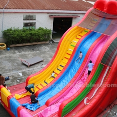 Commercial Giant Rainbow Inflatable Slide Kids and Adults Water Slide