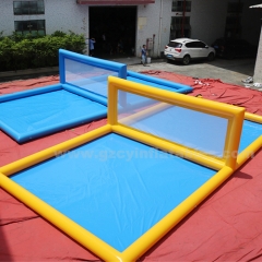 Commercial Grade Outdoor Water Games Inflatable Beach Volleyball Court