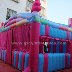 Outdoor Portable Carnival Snack Store Inflatable Fun Food Booth Inflatable Tent