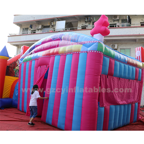 Outdoor Portable Carnival Snack Store Inflatable Fun Food Booth Inflatable Tent