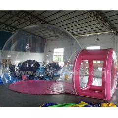 Pink Transparent PVC Bubble Dome House Camping Tent Party Inflatable Bubble House For Kids