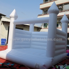 Inflatable white bouncy castle wedding, inflatable white castle