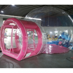 Pink Transparent PVC Bubble Dome House Camping Tent Party Inflatable Bubble House For Kids