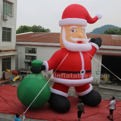 Shopping Mall Christmas Decoration Giant Inflatable Christmas Advertising Inflatable Santa Claus