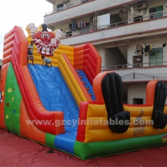 Commercial inflatable climbing castle slide, inflatable castle slide combo